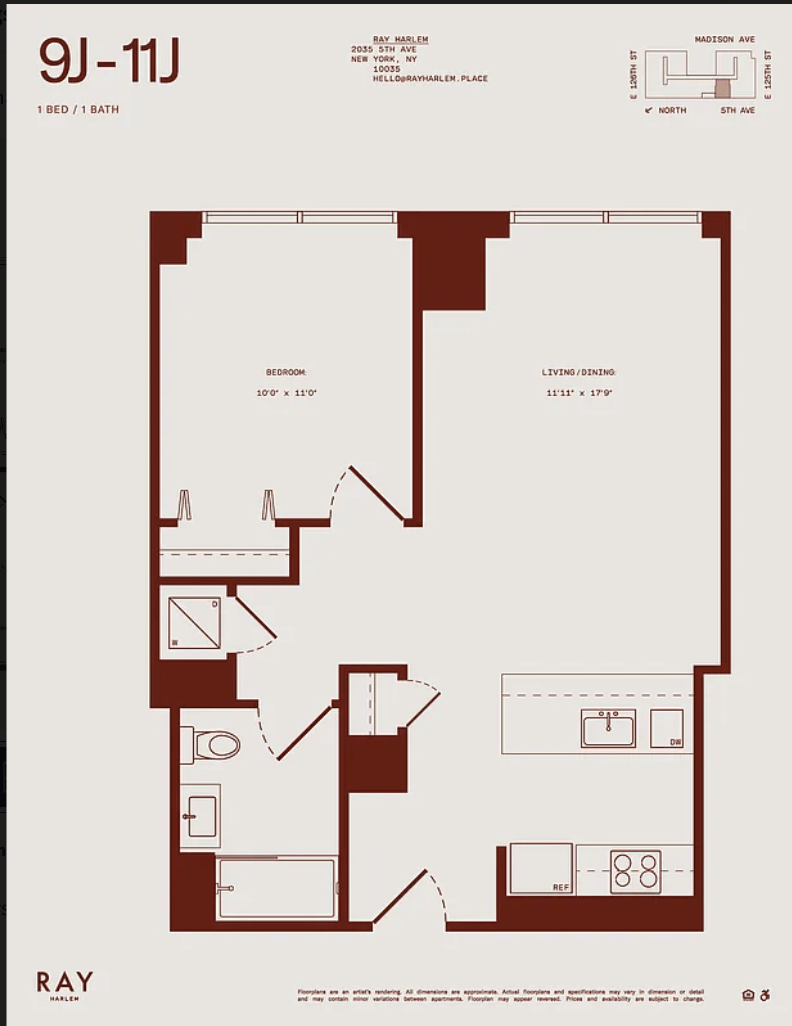 Floor plan layout diagram for a10f